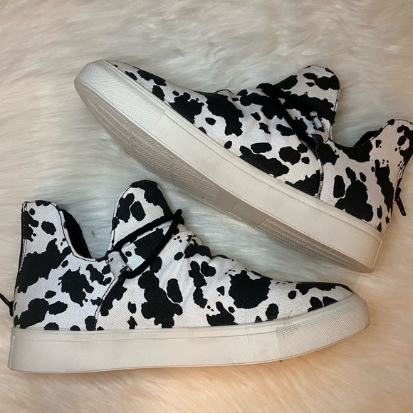 Very G Cowprint Shoes Size 9 - Picture 1 of 16